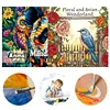 3PCS Bird Coloring Book Set Mindfulness Art Books for Adults 