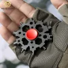 23 in 1 EDC Fingertip Gyroscope Multi-Function Snowflake Wrench Household Repair Tool Rotating Plum Blossom Cross Decompression Toy