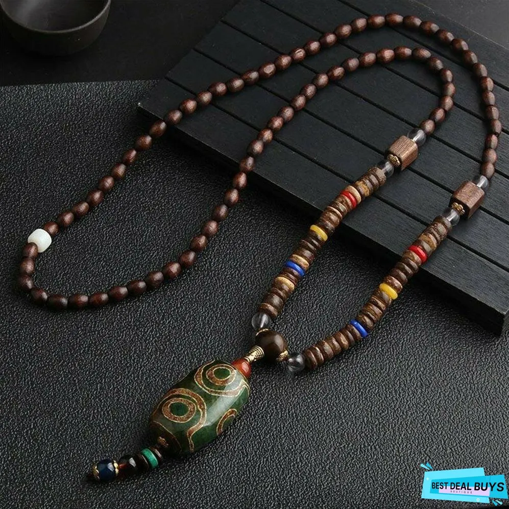 Ethnic Fish Horn Long Statement Men Womens Jewelry