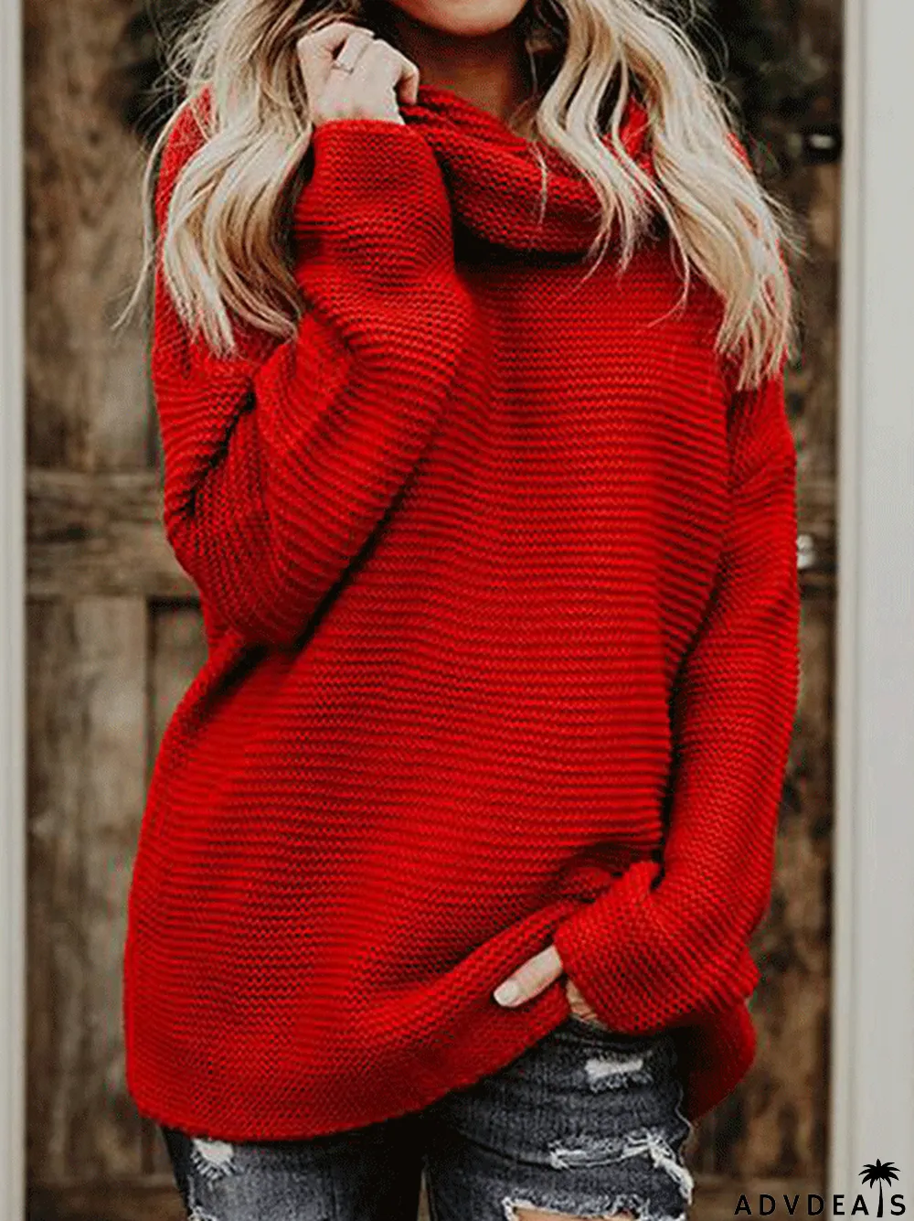 women's turtleneck casual sweater