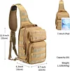 Brusttasche Taktisch Umhängetasche Molle Schultertasche Militärisch Wasserdicht Chest Sling Pack Casual Crossbody Bag für Outdoor Armee Reisen Wandern Camping Jagd