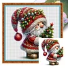 Christmas Tree Gnome - 11CT Stamped Cross Stitch - 40*40cm - Xmas