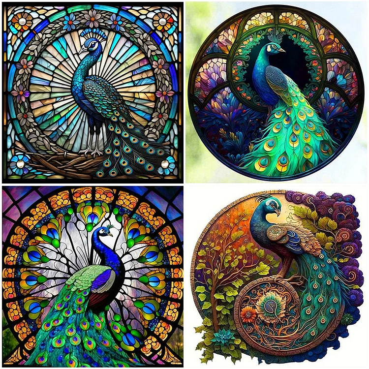 Full Round Drill Diamond Painting - Peacock - 40*40cm