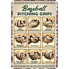 Baseball Bowling Sketch Map - Vintage Metal Signs - 30*40cm - Warning