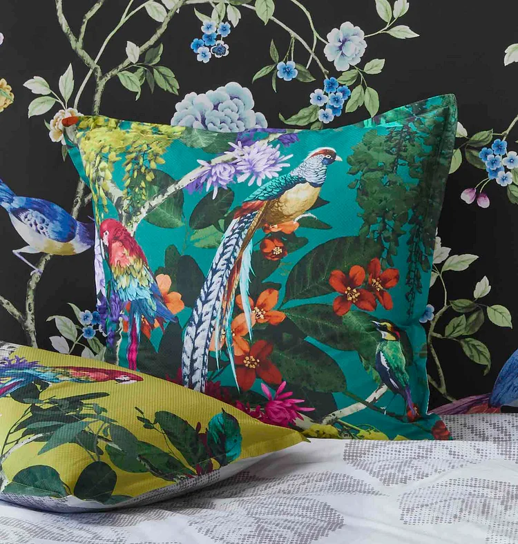 Chintz Teal European Pillowcase