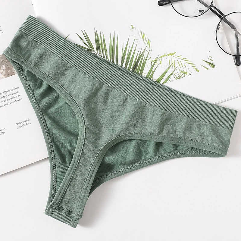 Women Underwear Thongs Sexy Panties G-String Female Underpants Lingerie Seamless Shapewear Sexy Panty High Rise Briefs M-XL