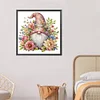 >SALE<5 D DIY Partial Special Shaped Drill Diamond Painting Flower Gnome Art 30x30cm