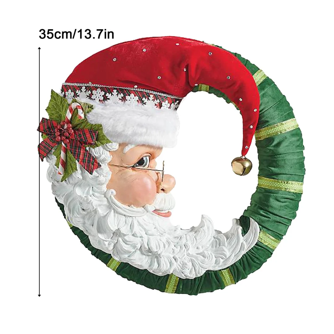 Jolly Santa Wreath Christmas Wreath