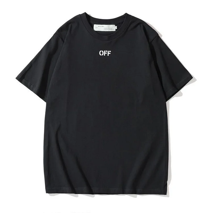 Off White T Shirt Summer Arrow Print Men's and Women's Casual short sleeve Tshirt Owt
