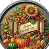Diamond Painting Thanksgiving Hanging Pendant Window Decor