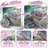 Beach Shimmering Beaded Turtle Special Shaped 5D DIY Partial Drill Diamond Painting Kits for Adults Beginners Home Decor Diamonds Dots Gem Art Kits 11.81 X11.81inch