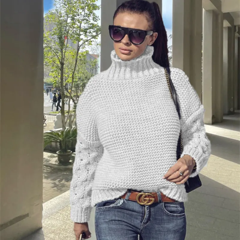 Luxus Pullover Grobstrick Damen Fotos