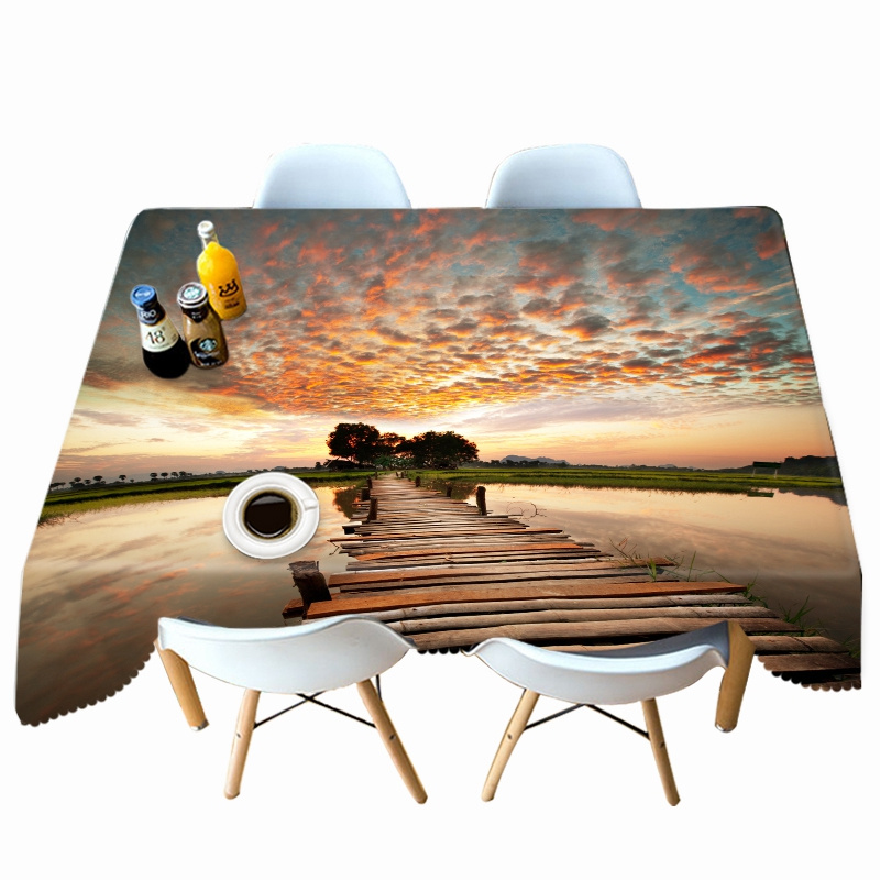

Bamboo Bridge - 3D Tablecloth, 140*210cm, 501 Original