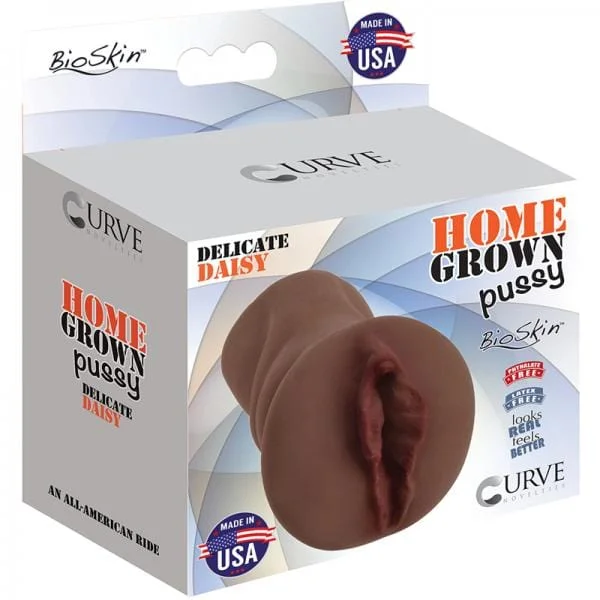 Pornhint Home Grown Pussy Delicate Daisy Chocolate Brown Stroker