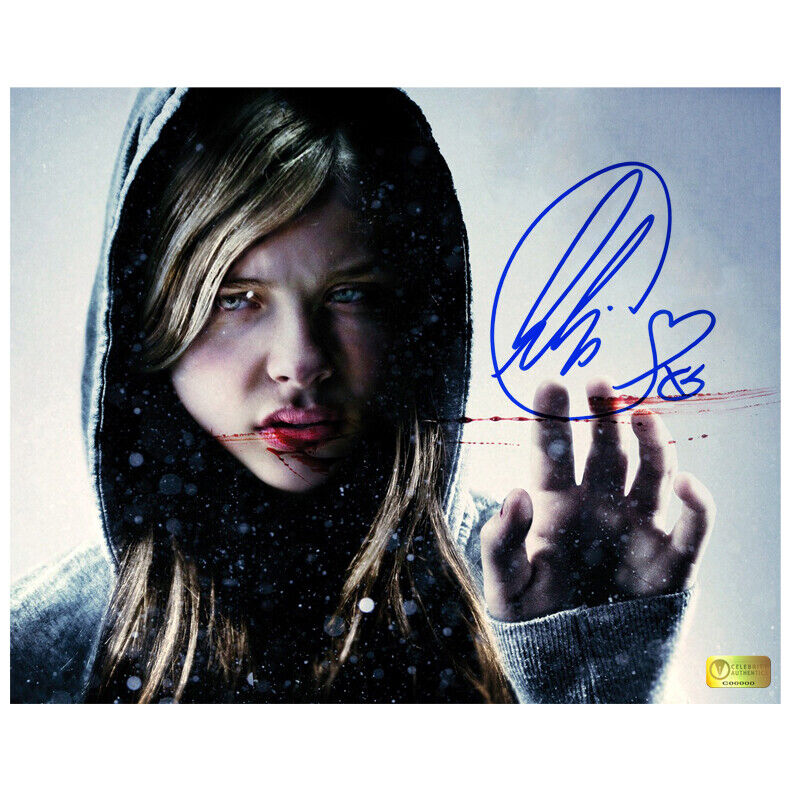 Chloe Grace Moretz Autographed Let Me In 8x10 Photo Poster painting