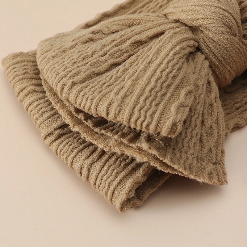 Girl’s Minimalist Bow Knot Nylon Jacquard Hair Band