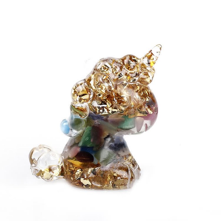 Resin Crystal Unicorn Gemstone Decoration
