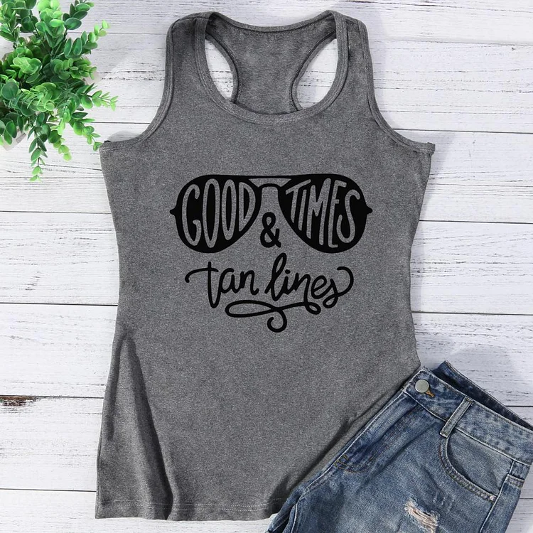 Good Times and Tan Lines Vest Top-Annaletters