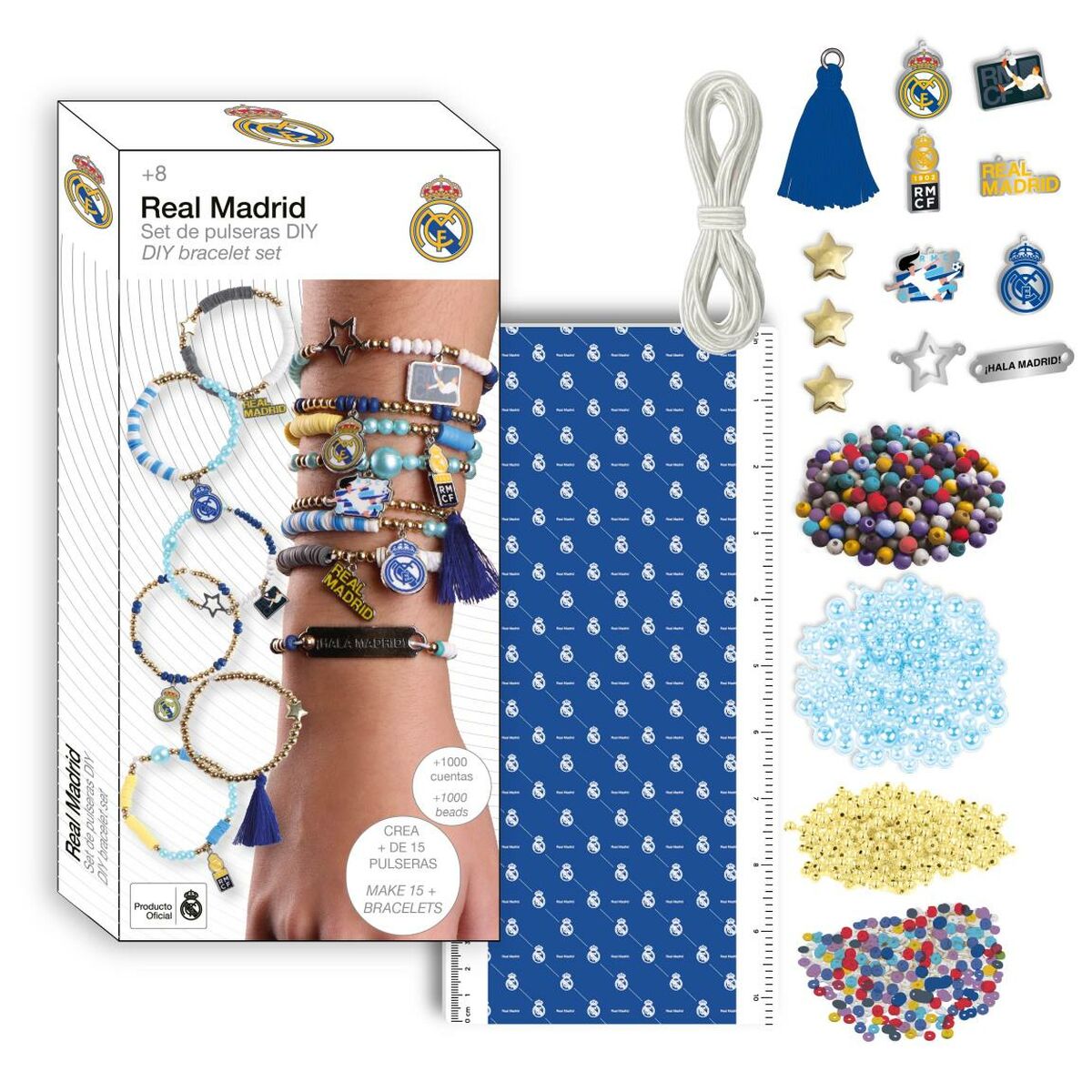 Bracelet and Necklace Making Kit Real Madrid C.F. White