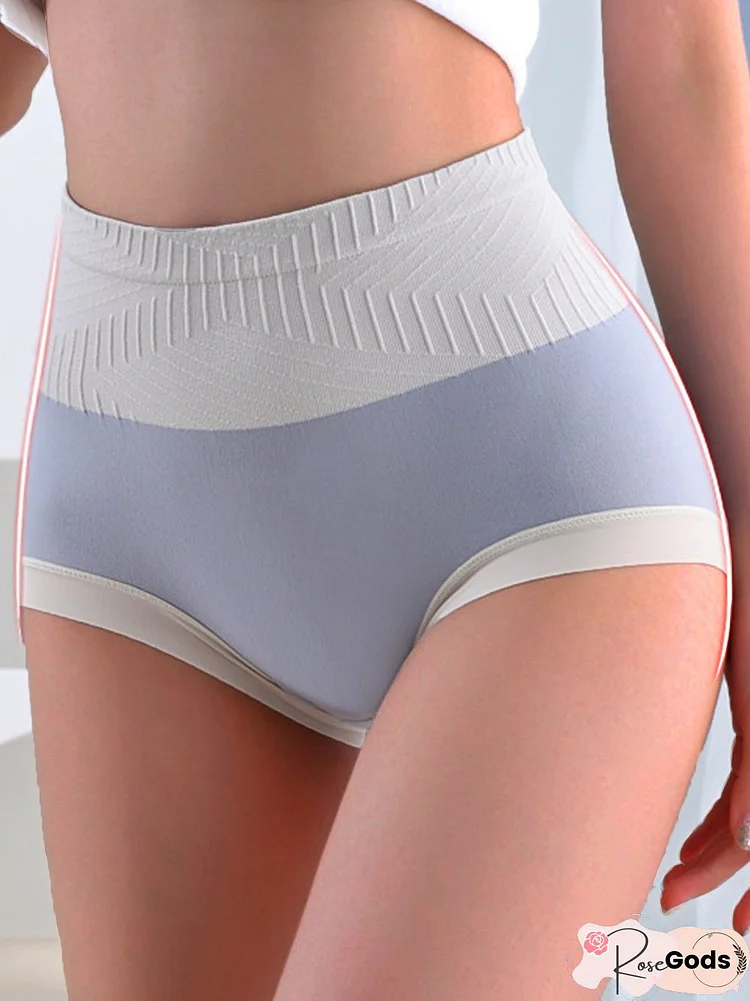 Soft Graphene Antibacterial High Waist Briefs Plus Size