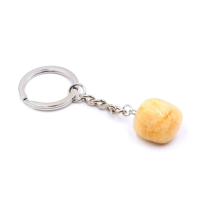 Fashion Irregular Natural Stone Keychain 1 Piece