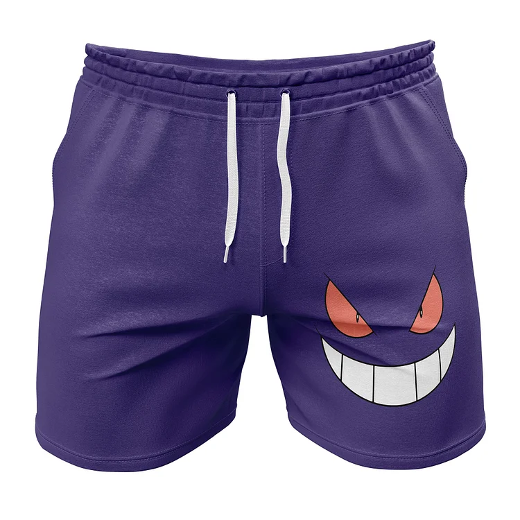 Gengar Face Pokemon Gym Shorts