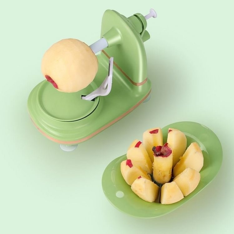 Fruit Automatic Rotating Peeler（Rotating Peeler+Fruit cutter）