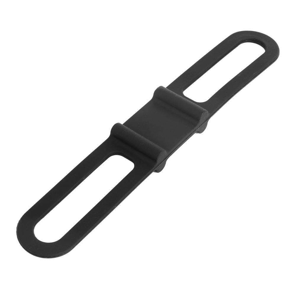 

Silicone Strap Bandage Bike Torch Band Flashlight Clip Bicycle Light Holder, Black, 501 Original