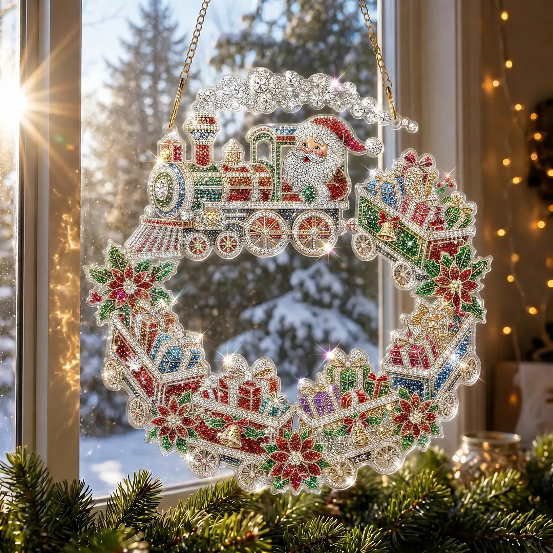 🎅70% Off on the Last Day of the Off-Season Sale🎄- Christmas Diamond Art Suncatcher Kit
