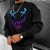 Smiley Printed Oversized Men's Casual Fashion Sweatshirt by Inlyline