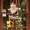 Santa Claus Acrylic DIY Diamond Painting Pendant Double-Sided Print Kit
