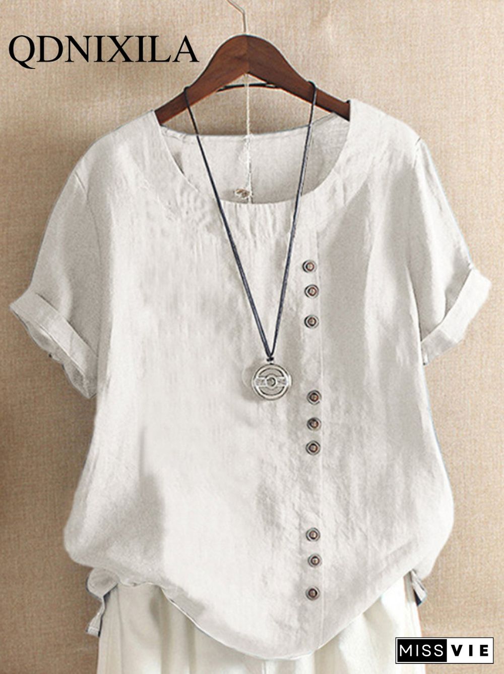 New Summer Oversize T-Shirt Large Casual Loose Cotton Linen Short Sleeve Pullover Tops Shirts For Women Woman Tshirts Clothes