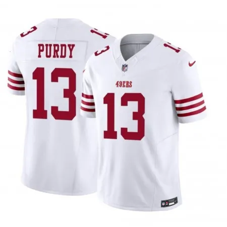Men's San Francisco 49ers #13 Brock Purdy White 2023 F.U.S.E. Vapor Untouchable Limited Stitched Football Jersey