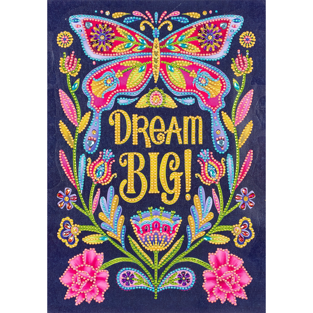 

Butterfly Flower - Special Shaped Diamond Painting - 30*40CM, 501 Original