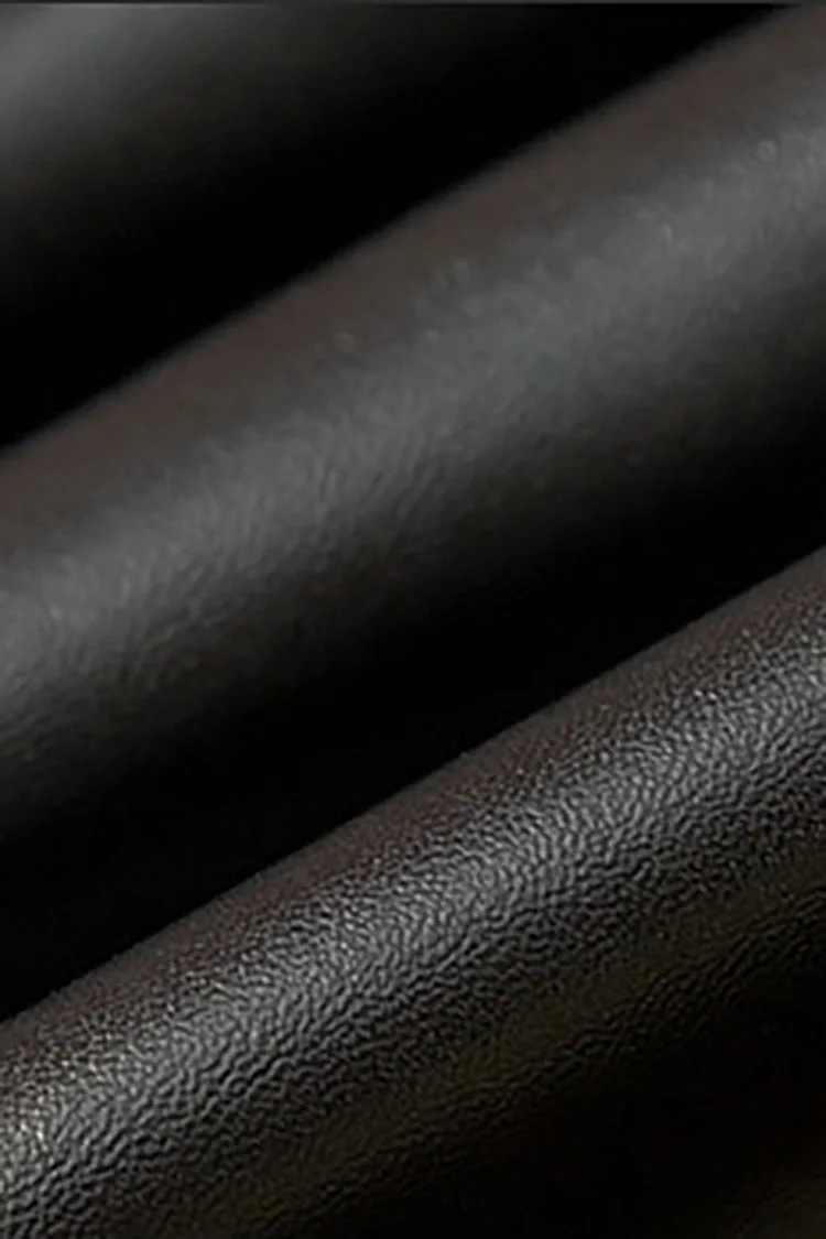 Xpluswear Plus Size Black Casual High Waist Tight PU Leather Leggings Pants