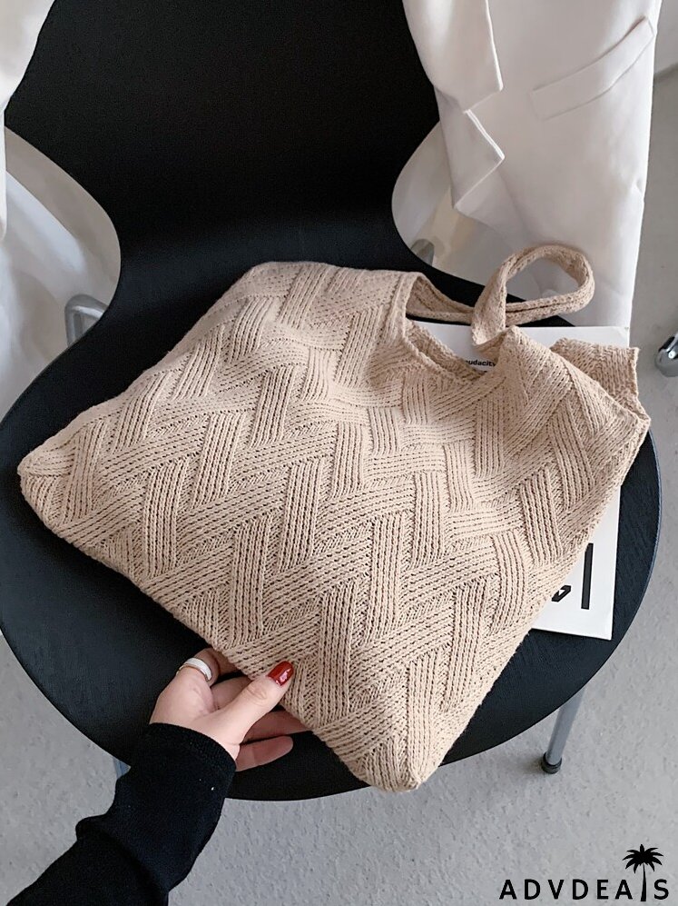 Crochet Design Vintage Tote Bag