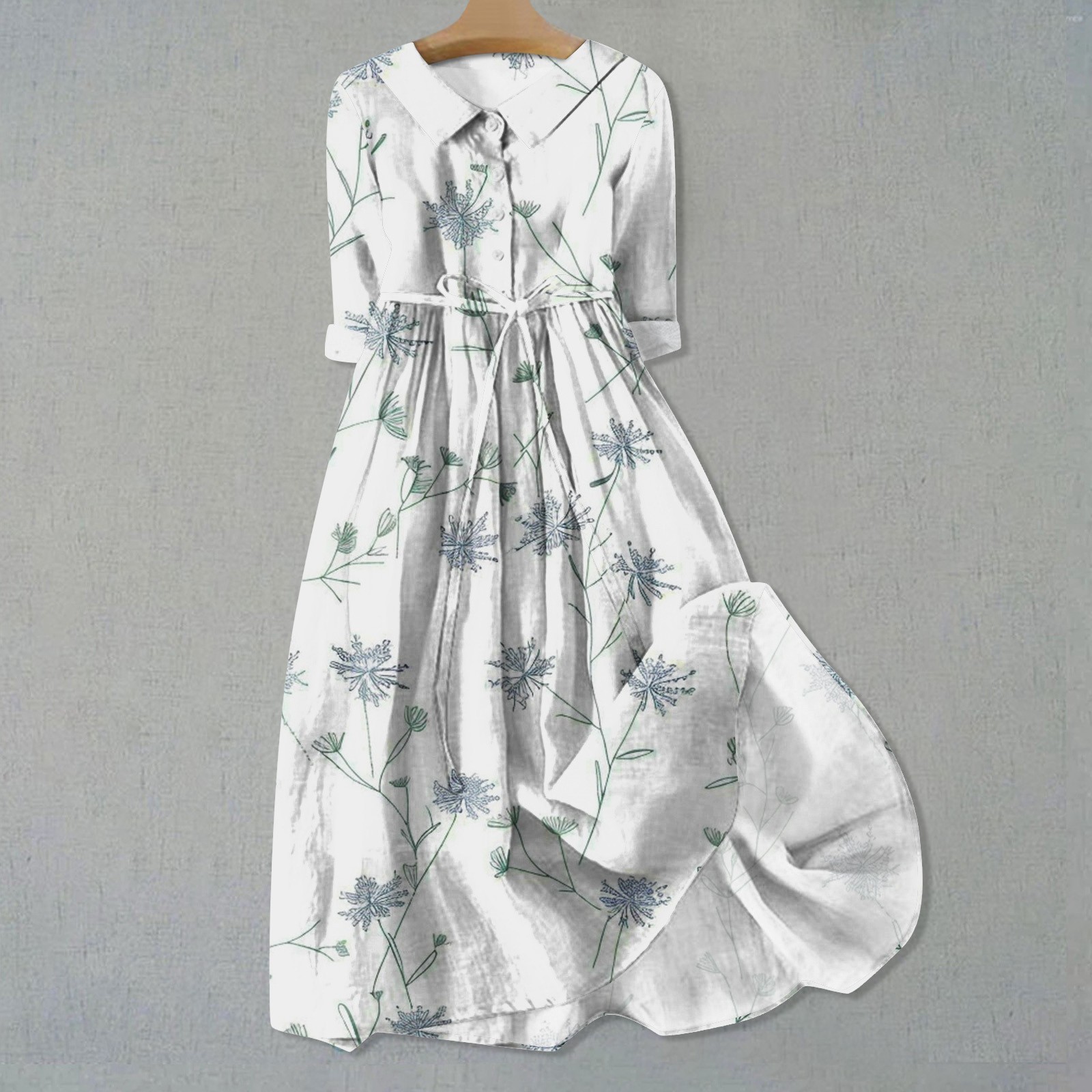Nulclover Sleeveless Tunics Flower Dress Bohemian Summer Dress Long Sleeve Plain Floral A Line Dresses For Women платье женское вечернее
