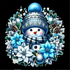 Diamond Painting-DIY Full Round Drill Cute Snowman