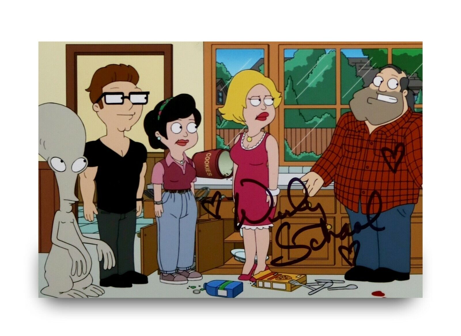 Wendy Schaal Signed 6x4 Photo Poster painting American Dad! Francine Smith Voice Autograph + COA