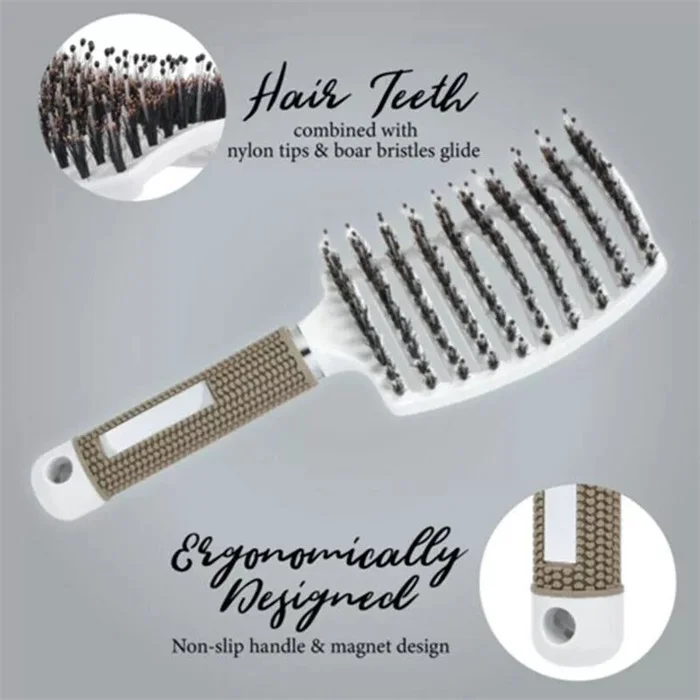 Free Shipping - Detangler Bristle Nylon Hairbrush 🔥BUY 1 GET 1 FREE LAST DAY🔥