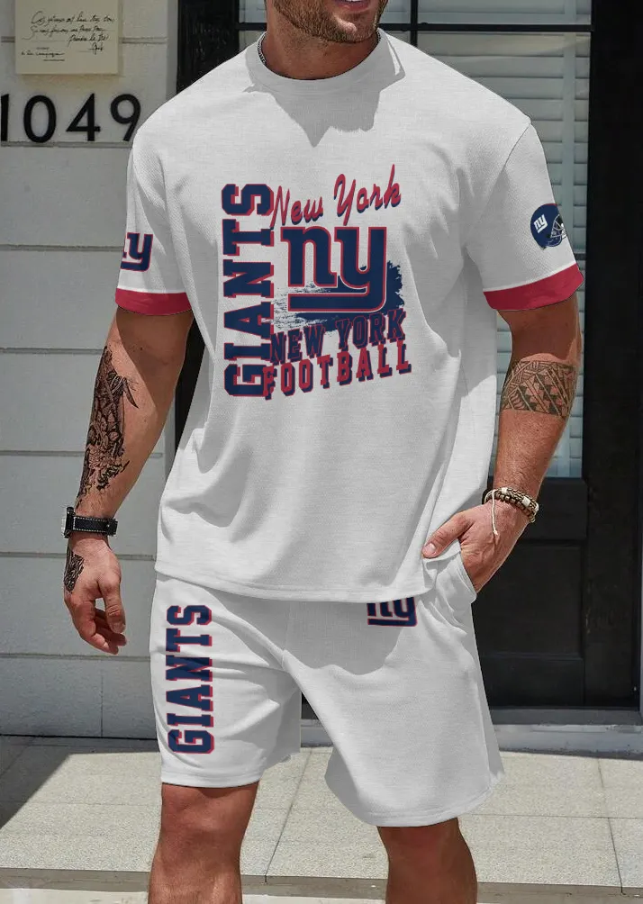 New York Giants Limited Edition Top And Shorts Two-Piece Suits