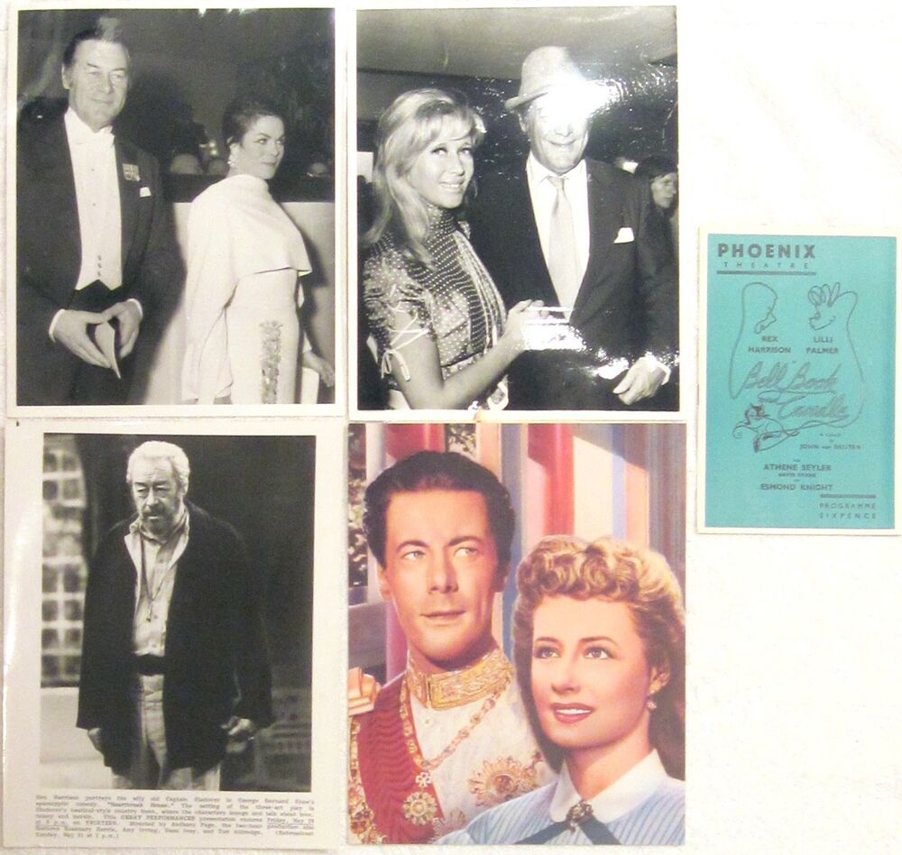 REX HARRISON 8x10 Photo Poster painting LOT nice collection DR DOLITTLE ORIG '67 PREMIERE + more