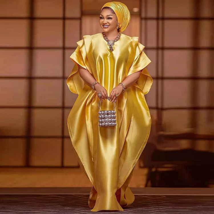 African Americans fashion QFY Plus Size Boubou Africain Femme Ankara Outfits Traditional Dress Muslim Kaftan Abaya Arabic Dubai Turkish African Dresses Ankara Style QueenFunky