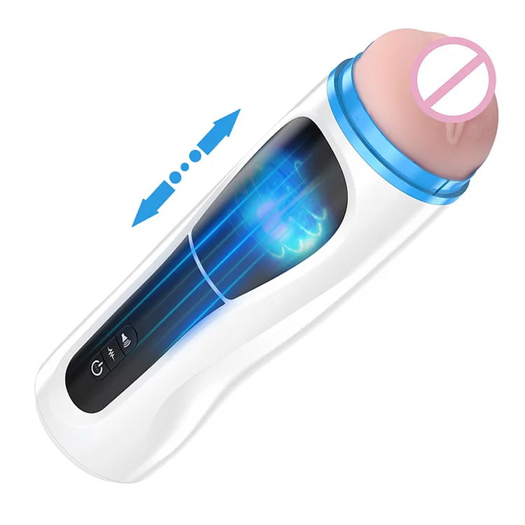 Automatic Oral Sucking Masturbation Cup Real Vagina Live Recording Sex Toy