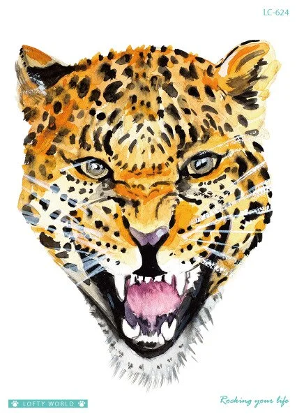 Sdrawing Transfer fake tattoo Waterproof Temporary Tattoo sticker men women Tiger wolf tattoo flash tatto arm tatoo makeup sticker