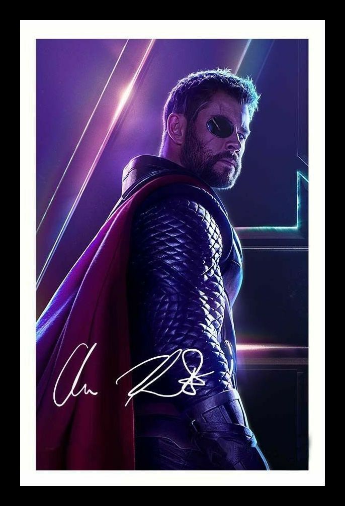 Chris Hemsworth - Avengers Infinity War Autograph Signed & Framed Photo Poster painting