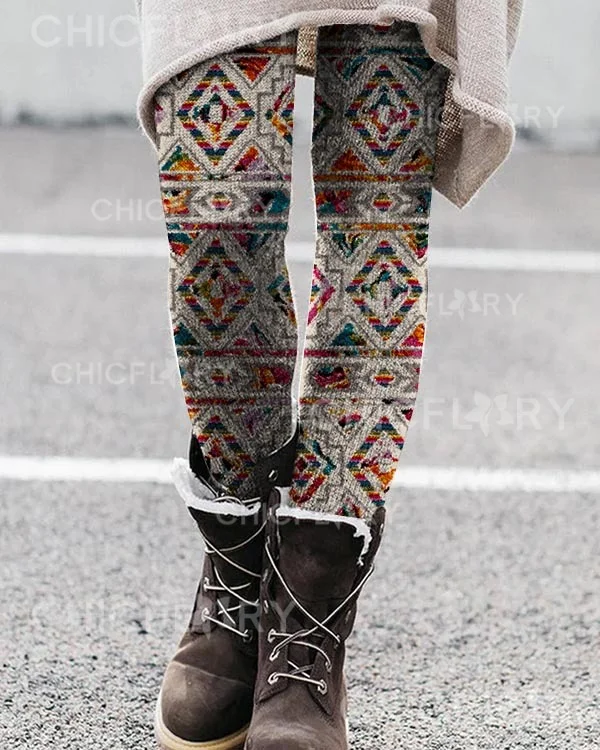 Ethnic Stretch Leggings