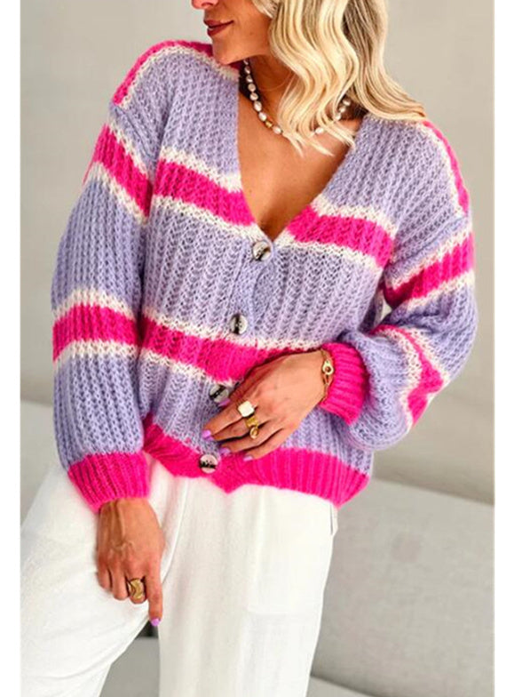 Women Long Sleeve V-neck Graphic Floral Printed Top