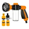 8-in-1 sprinkler kit is suitable for watering flowers and plants, fertilizing, pet bathing, car washing