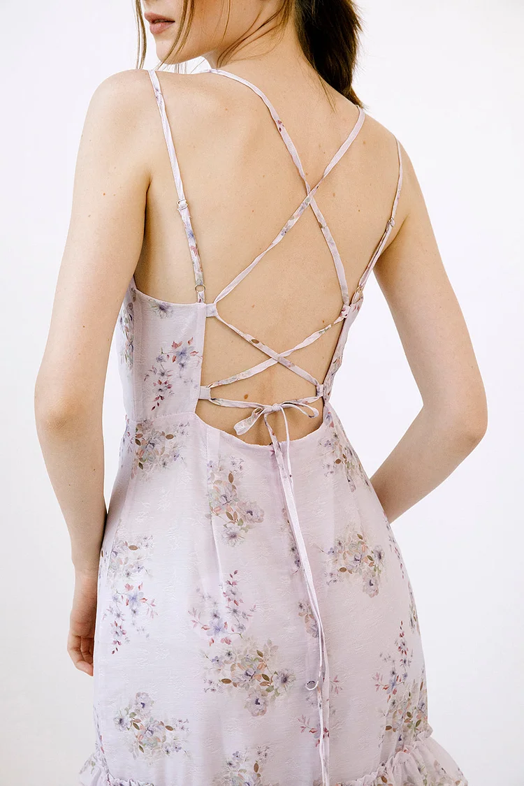 Nayeli Lilac Floral Dress